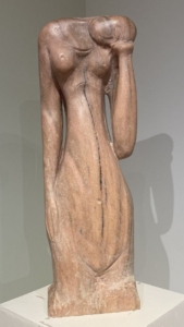 Steffen Thomas, Woman in Repose, ca. 1985, Georgia pink marble. 1481 STAR Collection.