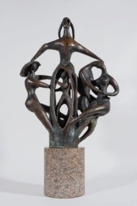 Steffen Thomas, The 23rd Psalm, ca. 1963, cast bronze on granite base. 6933 STAR Collection.