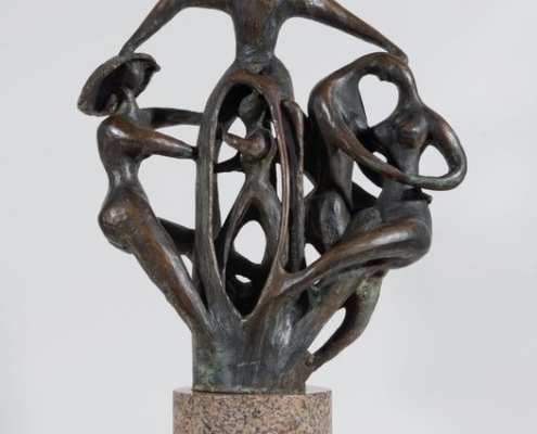 Steffen Thomas, The 23rd Psalm, ca. 1963, cast bronze on granite base. 6933 STAR Collection.