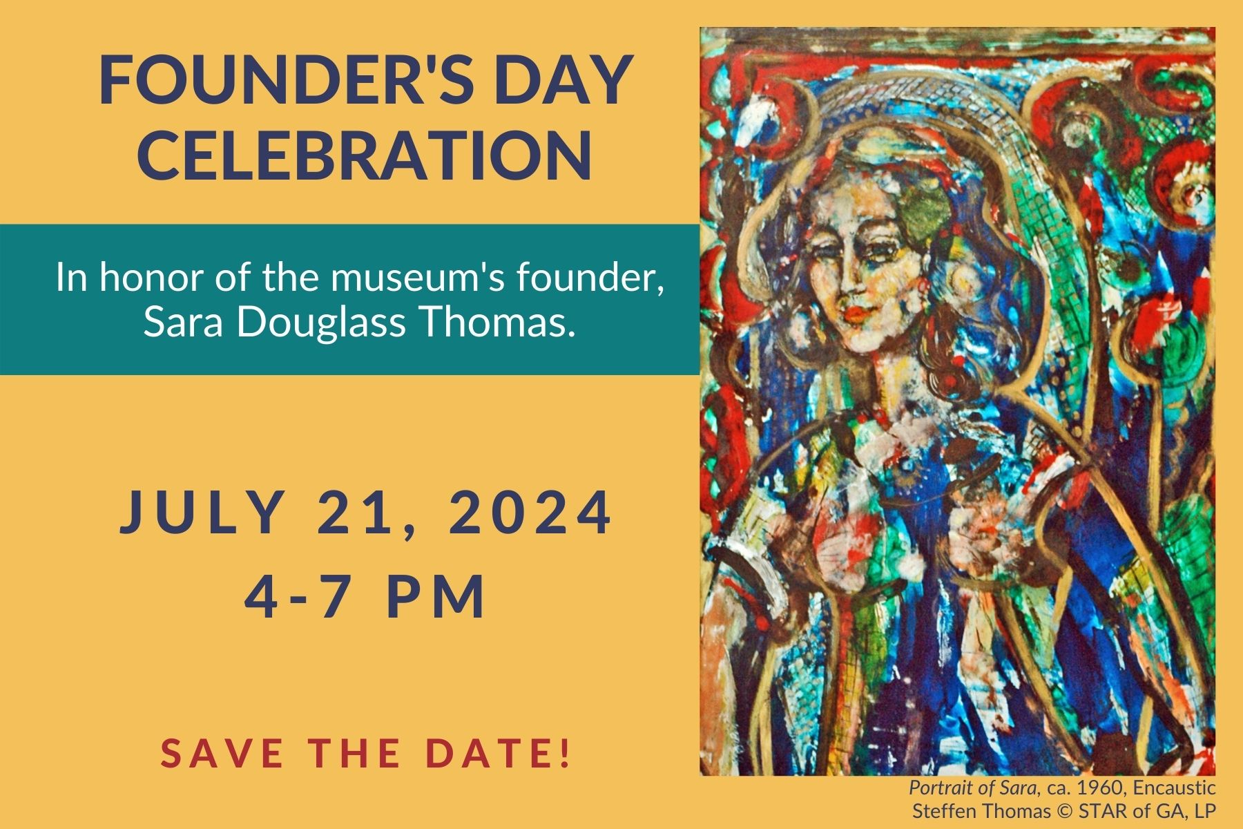 Founder’s Day 2024 save the date (1) Steffen Thomas Museum of Art